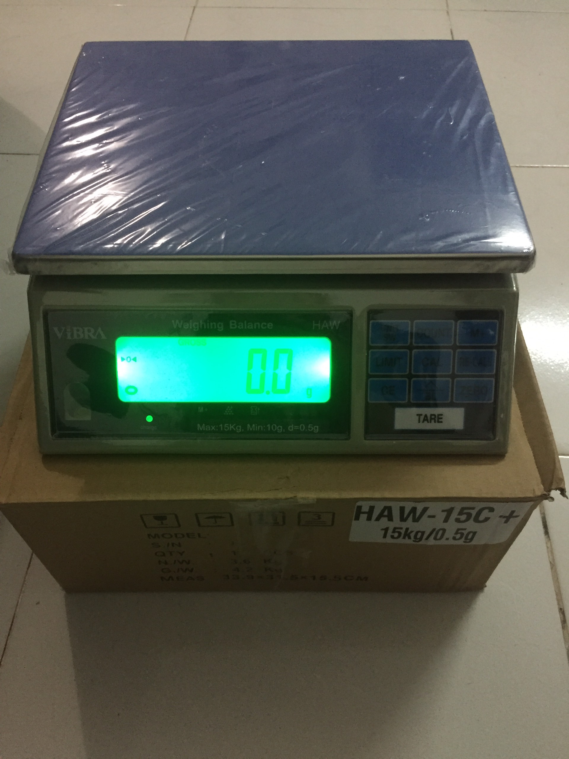 Cân điện tử Haw Vibra Shinko 1.5kg